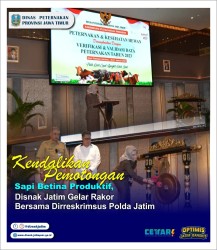 rakor disnak dengan dirreskrimsus polda jatim