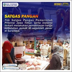 satgas jatim tinjau pasar di surabaya