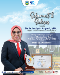 Kepala Dinas Peternakan Jatim Raih Penghargaan Alumni Berdedikasi dari Universitas Brawijaya
