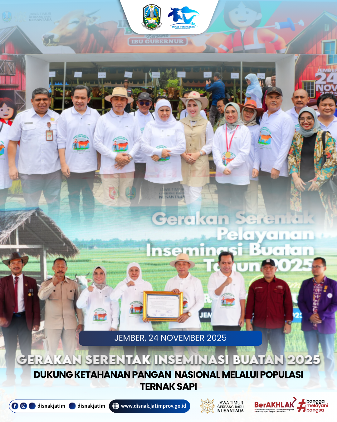 Gerakan Serentak Inseminasi Buatan 2025: Dukung Ketahanan Pangan Nasional Melalui Ternak Sapi