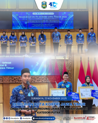 Juara III Kategori Putra dalam Pemilihan Duta KORPRI Jawa Timur 2025