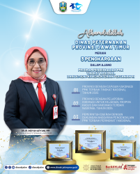 Dinas Peternakan Jawa Timur Raih Tiga Penghargaan Nasional