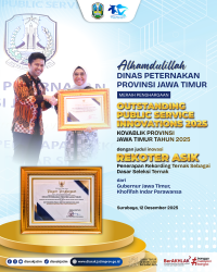 Inovasi Rekorter Asik Antar Disnak Jatim Raih Outstanding Public Service Innovations 2025
