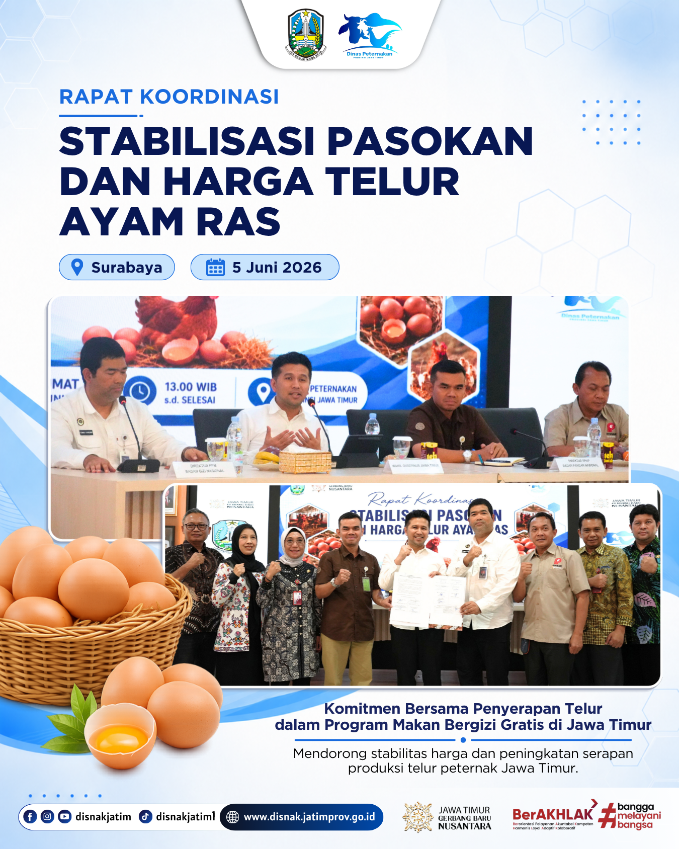 STABILISASI PASOKAN DAN HARGA TELUR AYAM RAS DI JAWA TIMUR